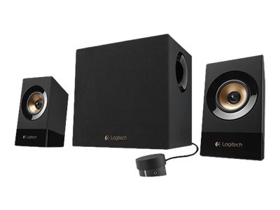 Logitech Z533 - Lautsprechersystem - für PC - 2.1-Kanal - 60 Watt (Gesamt)Z533 2.1 Lautsprecher-System mit Subwoofer - 120 Watt Spitzenleistung - 3,5 mm Eingang - Kopfhörerbuchse - Multi-Device - Bedi