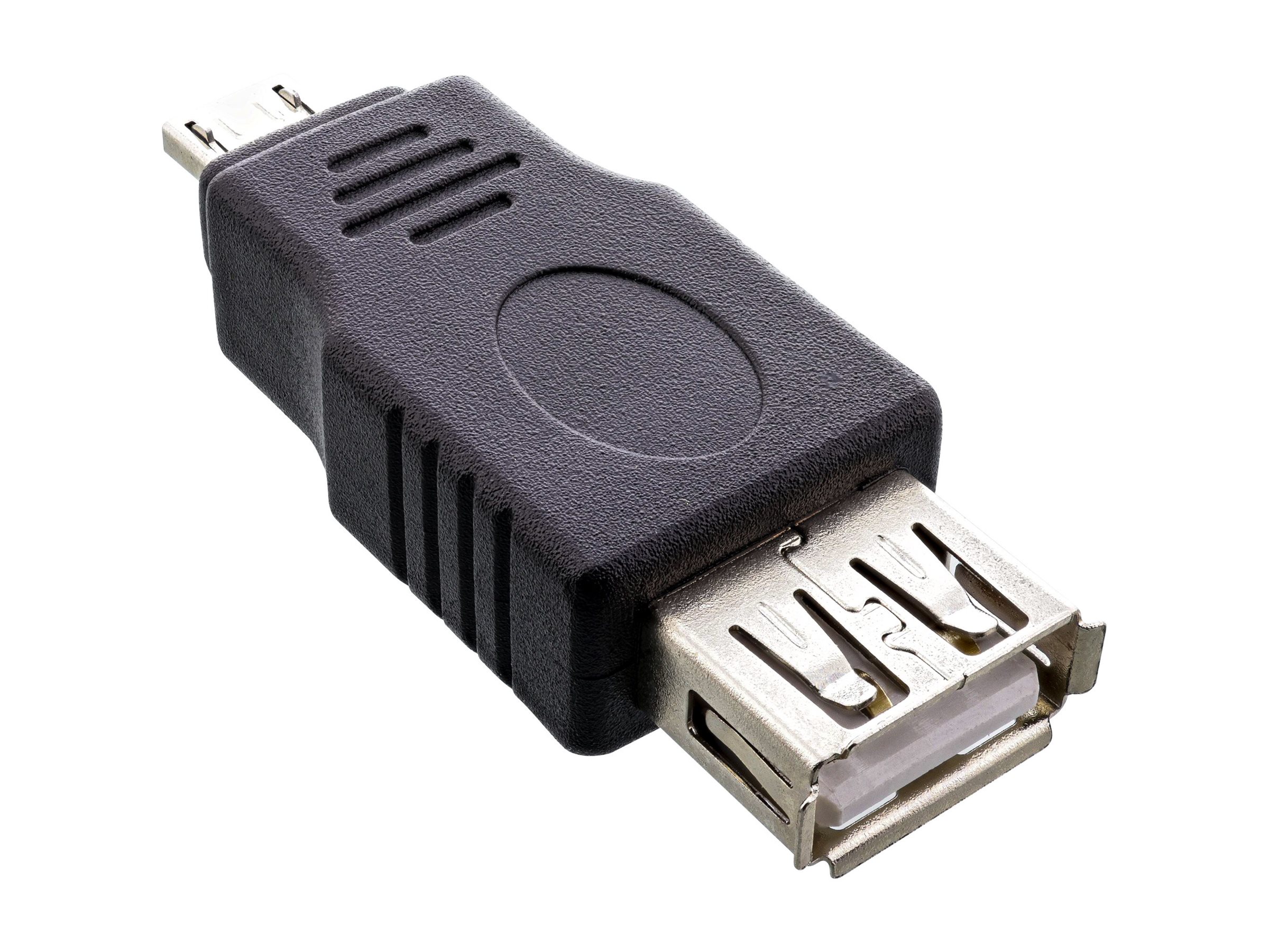 InLine Micro-USB Adapter - Micro-A Stecker an USB A Buchsezu USB (W)