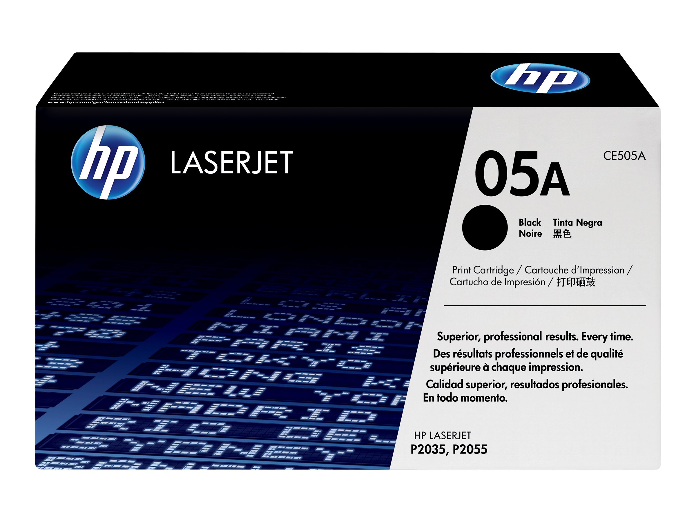 HP 05A - Schwarz - original - LaserJet - Tonerpatrone (CE505A)für LaserJet P2035 - P2035n - P2055 - P2055d - P2055dn - P2055x