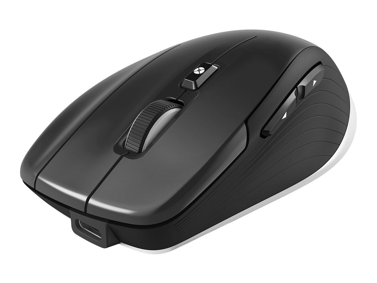 3Dconnexion SpaceMouse Wireless Kit 2 - 3D-Maus ergonomisch - 2 Tasten - kabellos - kabelgebunden - 2.4 GHz