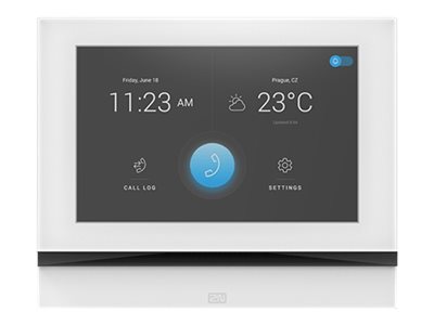 2N Telecommunications 2N Indoor View - Bedientafel mit Touchscreenkabelgebunden - 10/100 Ethernet - weiß
