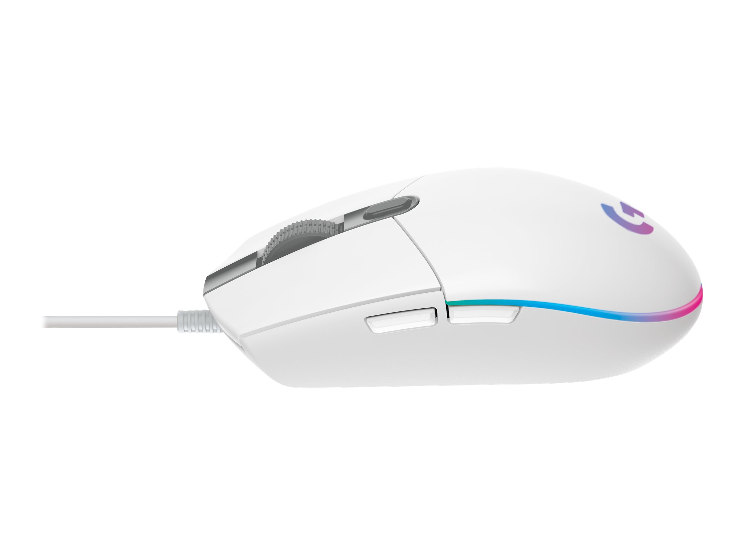 Logitech Gaming Mouse G203 LIGHTSYNC - Mausoptisch - 6 Tasten - kabelgebunden - USB - weiß