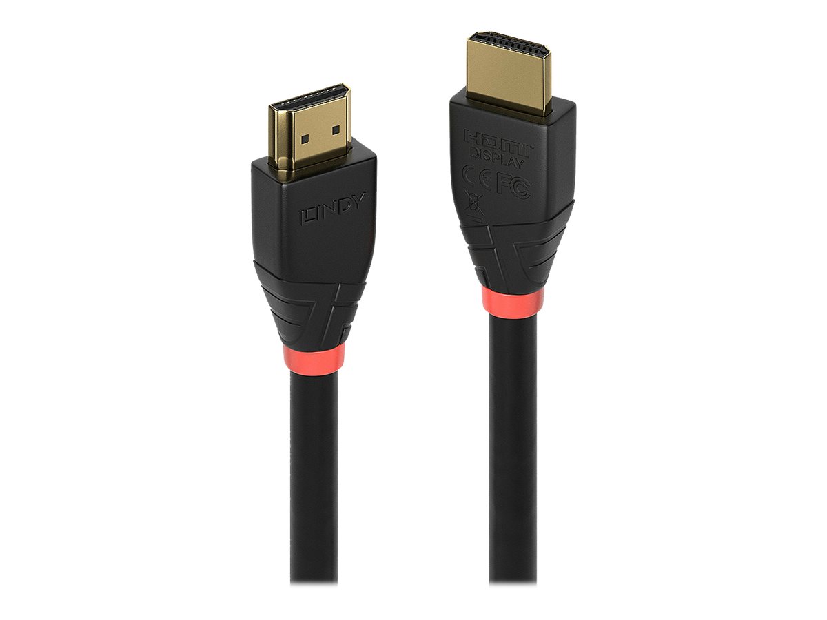 Lindy HDMI-Kabel - HDMI männlich zu HDMI männlich20 m - abgeschirmt - Schwarz - rund - 4K Unterstützung - aktiv