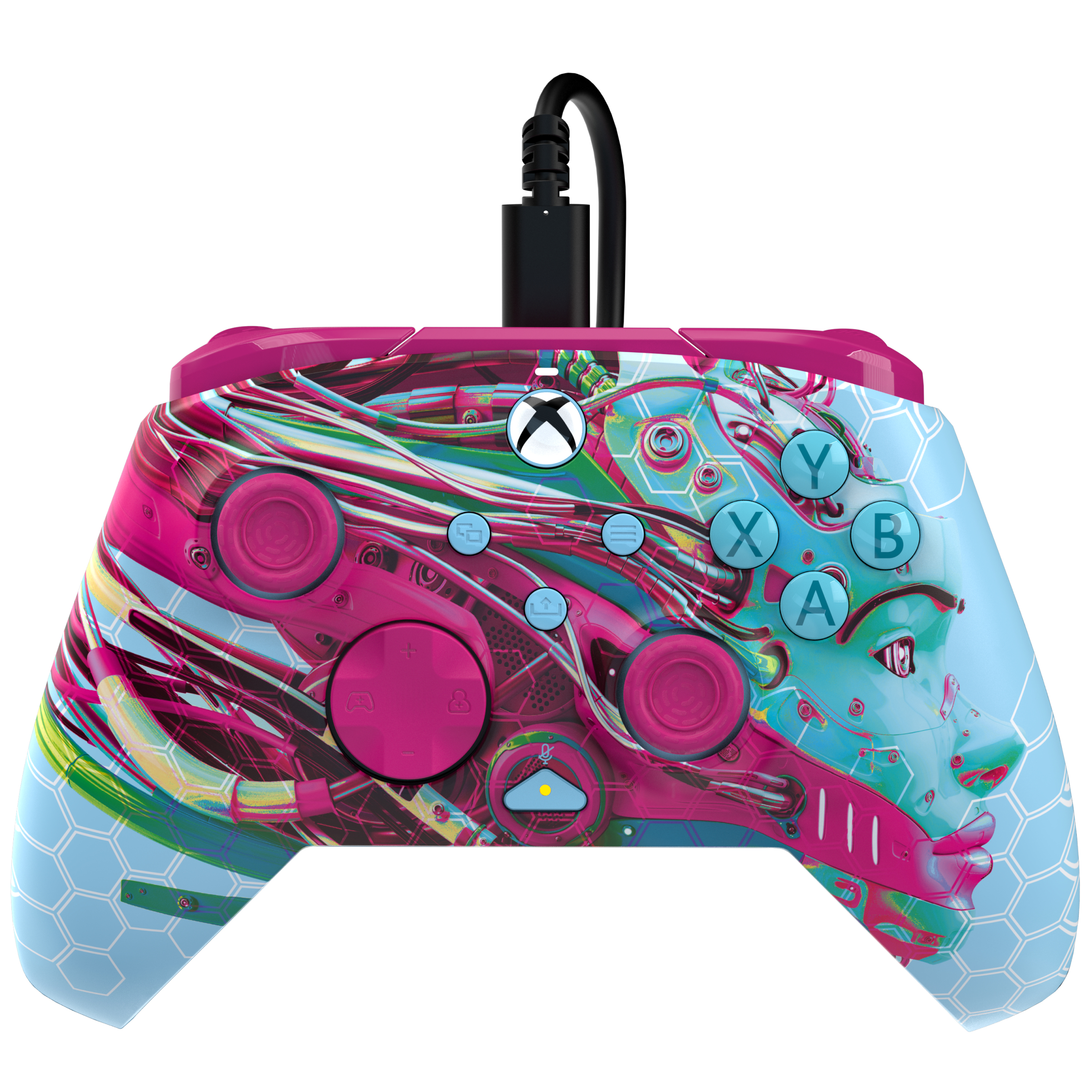 PDP REMATCH GLOW Advanced, Gamepad, PC, Xbox One, Xbox Series S, Xbox Series X, D-Pad, Menü-Taste, Schaltfläche Teilen, View button, Analog / Digital, Kabelgebunden, USBOne