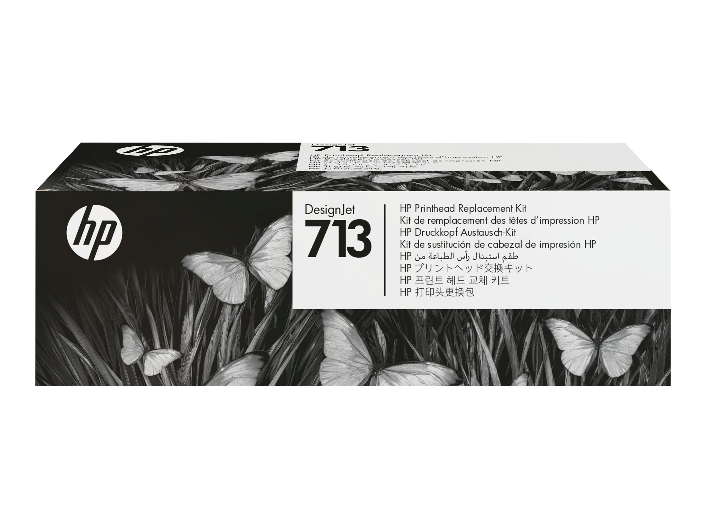 HP 713 - 4er-Pack - Gelb, Cyan, Magenta, pigmentiertesSchwarz - original - DesignJet - Druckkopf-Austauschset - für DesignJet Studio - T210 - T230 - T250 - T630 - T650