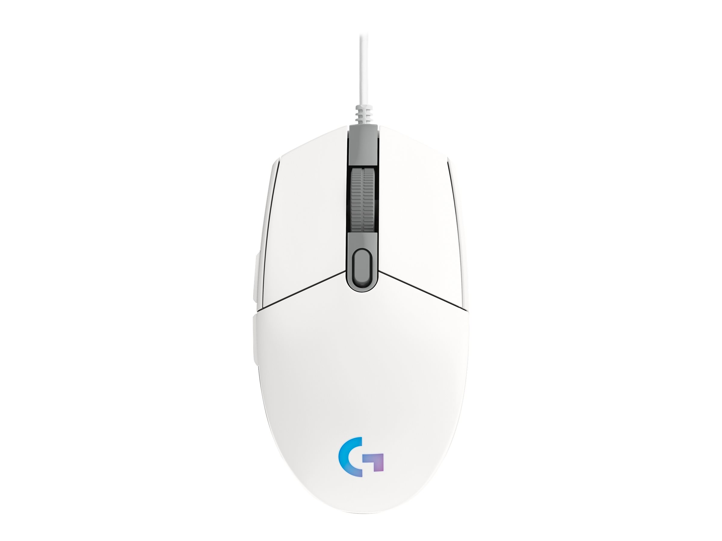 Logitech Gaming Mouse G203 LIGHTSYNC - Mausoptisch - 6 Tasten - kabelgebunden - USB - weiß