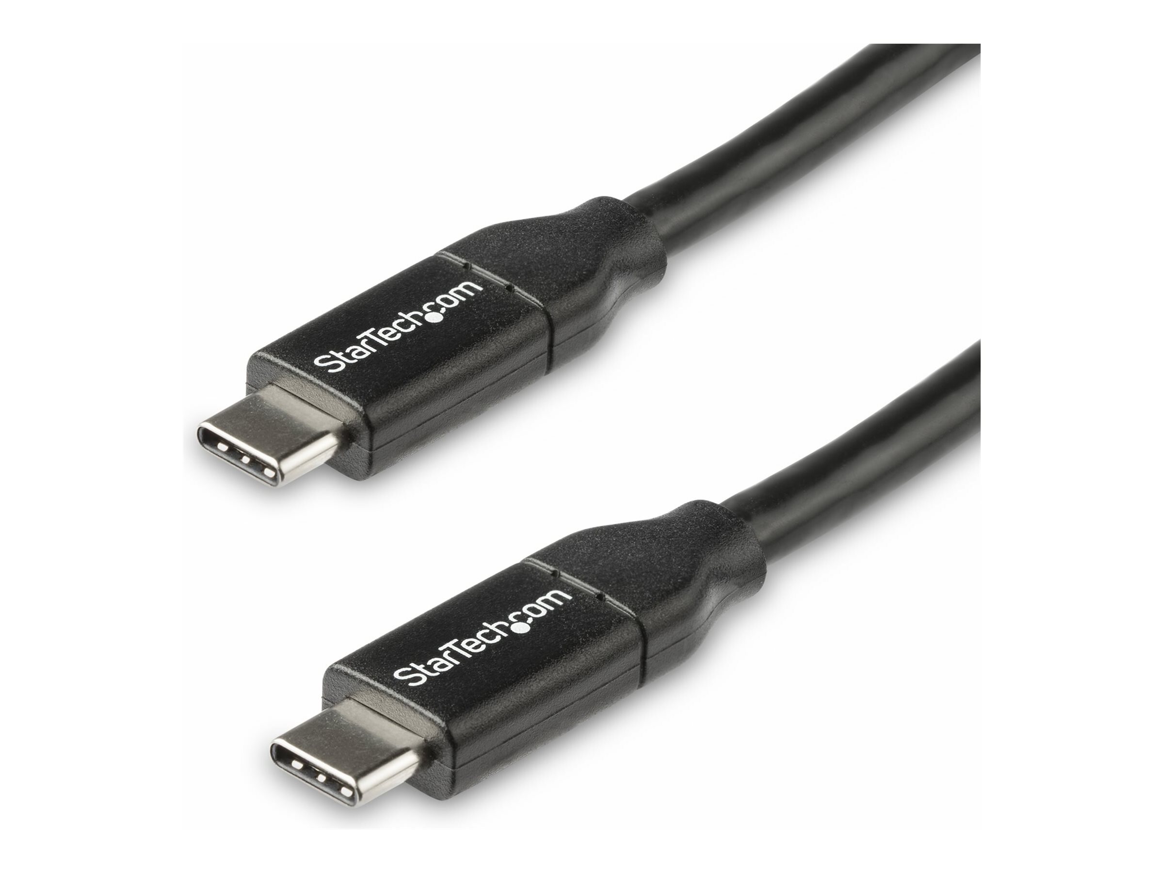 StarTech.com StarTech USB-C auf USB-C Kabel mit 5A Power Delivery - St/St - 50cm - USB 2.0 - USB-IF zertifiziert - USB Typ C Kabel - USB-Kabel - USB-C (M)zu USB-C (M) - Thunderbolt 3 / USB 2.0 - 5 A -