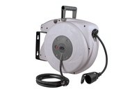 as-Schwabe 12647, Grau, Kunststoff, 1 AC-Ausgänge, Gerade, 18 m, IP44