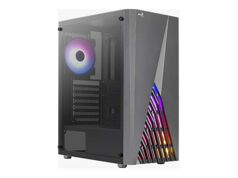 AEROCOOL ADVANCED TECHNOLOGIES AeroCool Delta - Mid tower - ATX - Seitenteil mit Fenster (gehärtetes Glas)