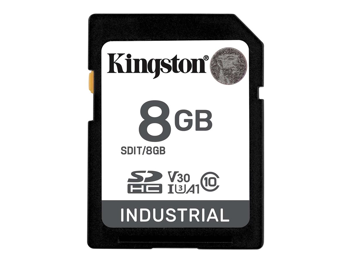 Kingston Industrial - Flash-Speicherkarte - 8GB - A1 / Video Class V30 / UHS-I U3 / Class10 - SDHC UHS-I