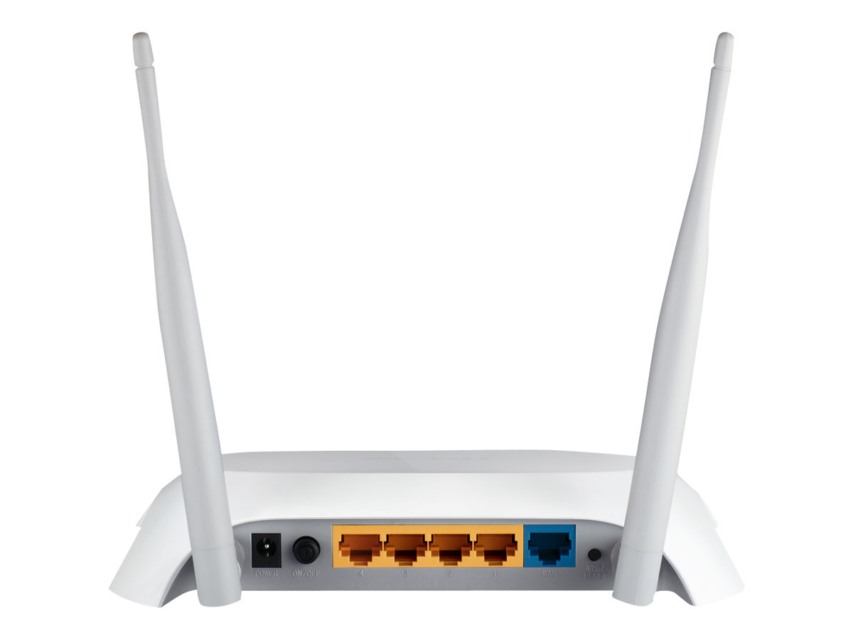 TP-LINK 3G/4G-WLAN-Router, Wi-Fi 4 (802.11n), Einzelband (2,4GHz), Ethernet/LAN, Schwarz, Weiß, Tabletop-Router3G/4G-WLAN-Router