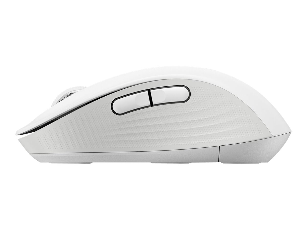 Logitech Signature M650 Large - Maus - großeGröße - optisch - 5 Tasten - kabellos - 2.4 GHz - Bluetooth - Logitech Logi Bolt USB-Empfänger - Off-White