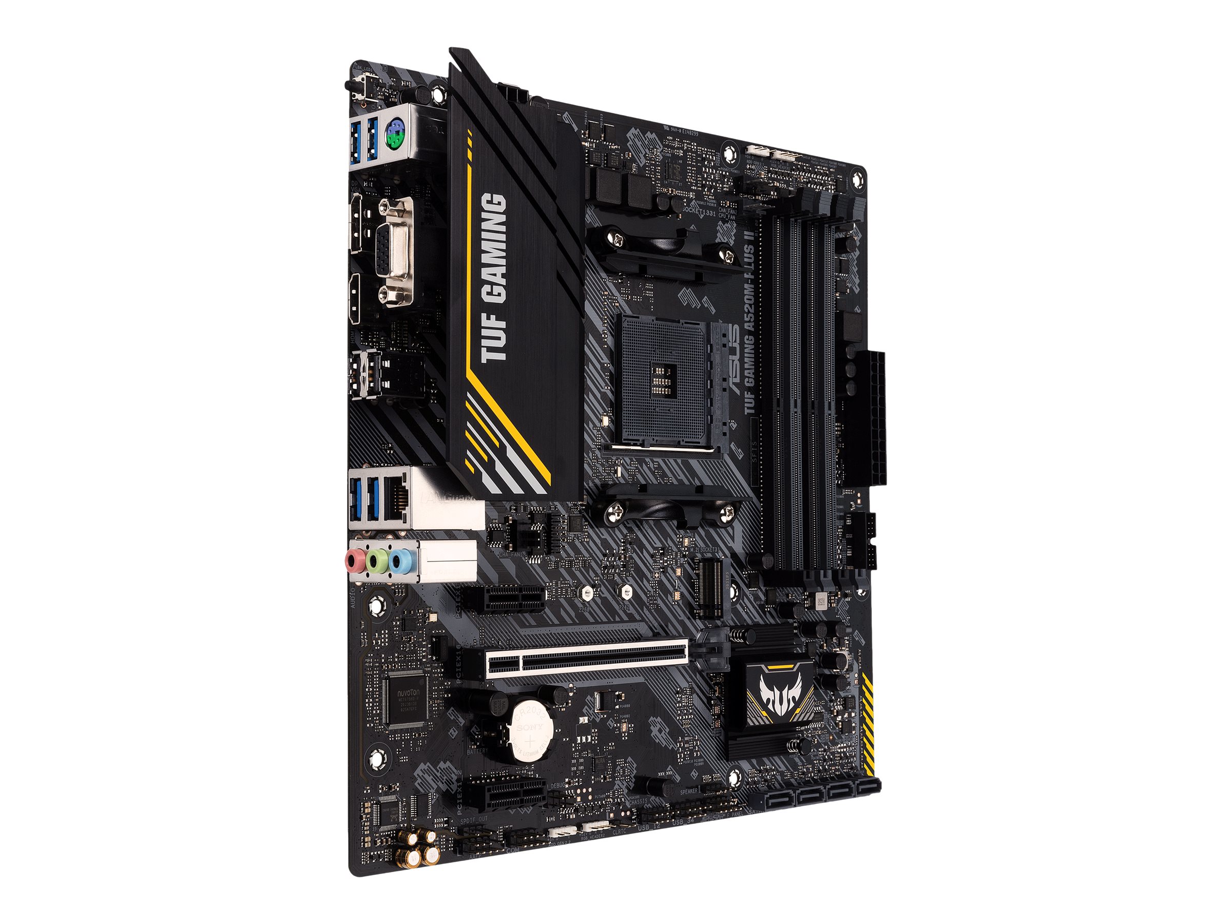 ASUS TUF GAMING A520M-PLUS II - Motherboard - micro ATX - Socket AM4 - AMD A520 Chipsatz - USB 3.2 Gen 1 - Gigabit LAN - Onboard-Grafik (CPU erforderlich)HD Audio (8-Kanal)