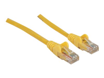 Intellinet Network Patch Cable, Cat6, 5m, Yellow, CCA, U/UTP, PVC, RJ45, Gold Plated Contacts, Snagless, Booted, , Polybag - Patch-Kabel - RJ-45 (M) zu RJ-45 (M) - 5 m - UTP - CAT 6 - geformt - ohne H