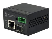 LevelOne IEC-4000 - Medienkonverter - 100Mb LAN - 10Base-T, 100Base-X, 100Base-TX - RJ-45 / SFP (mini-GBIC)0,1 Gbps - Ethernet - RJ-45 - 3 HE