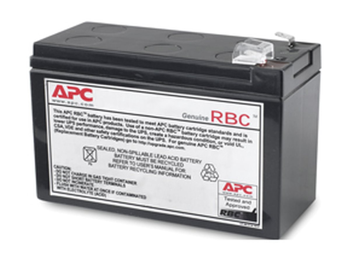 APC Replacement Battery Cartridge #114 - USV-Akku60 VA - 1 x Batterie - Bleisäure - Schwarz - für P/N: BE450G - BE450G-CN - BE450G-LM - BN4001 - BR500CI-IN - BR500CI-RS - BX500CI