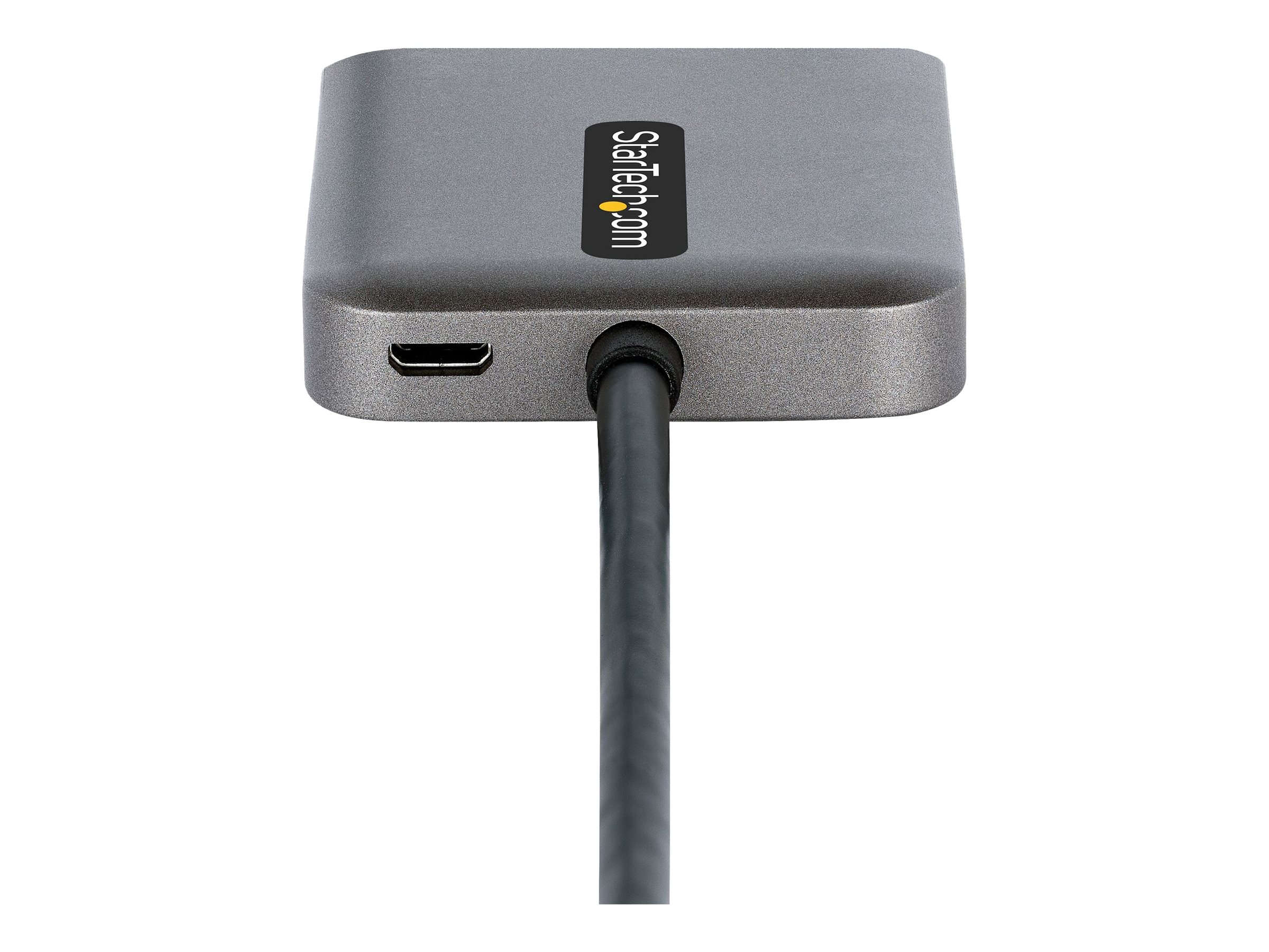StarTech.com Startech Displayport MST Hub auf Dual HDMI 4K60Hz - DP 1.4 Adapter - Videoadapter - DisplayPort männlich zu HDMI weiblich - Grau