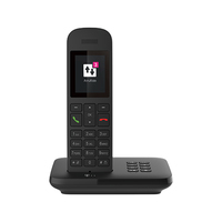 Deutsche Telekom Telekom Sinus A12, Analoges/DECT-Telefon, Kabelloses Mobilteil, Freisprecheinrichtung, 100 Eintragungen, SchwarzSinus A12 schwarz