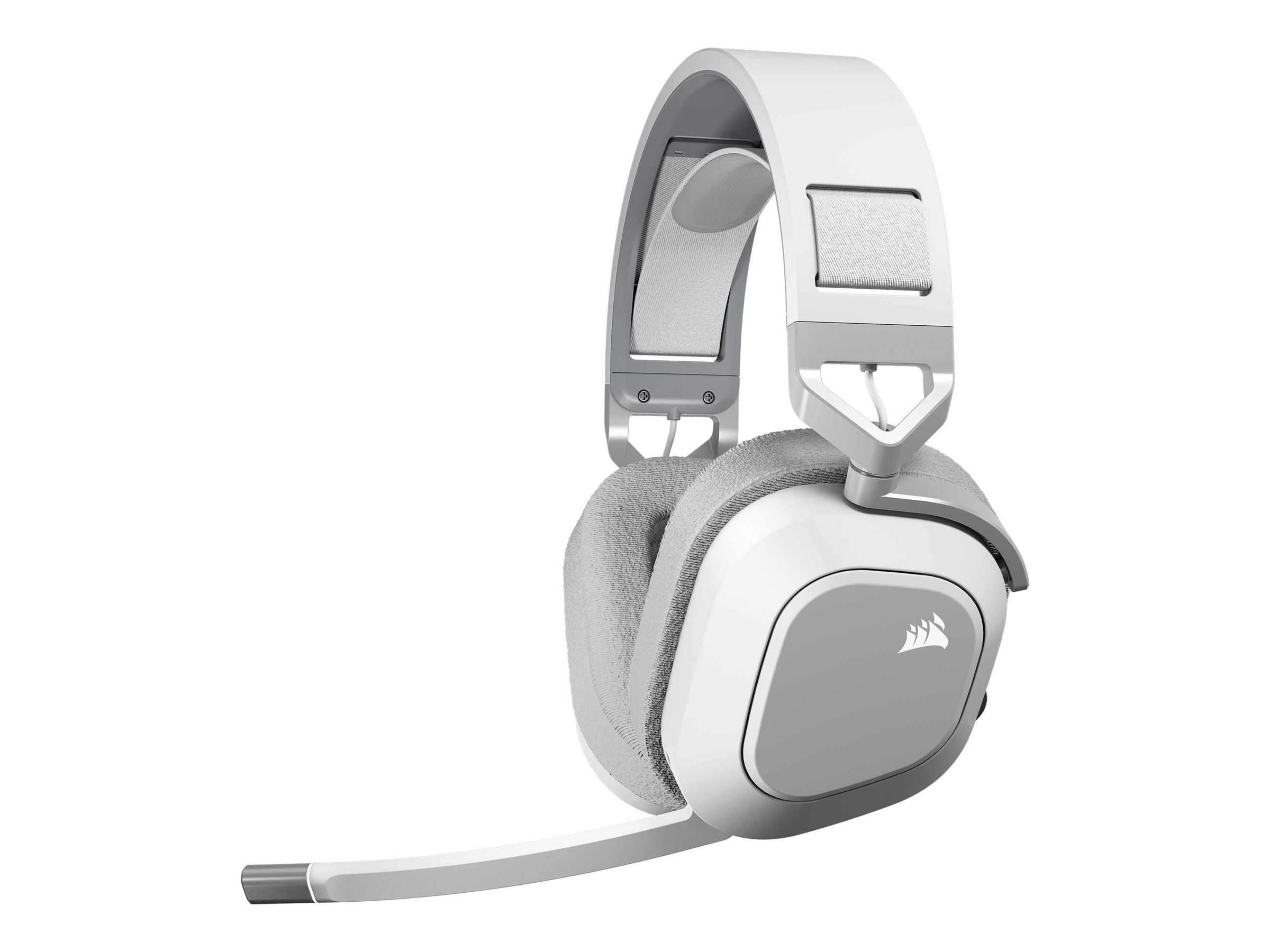 Corsair Gaming HS80 MAX WIRELESS - Headsetohrumschließend - 2,4 GHz - kabellos - USB - weiß