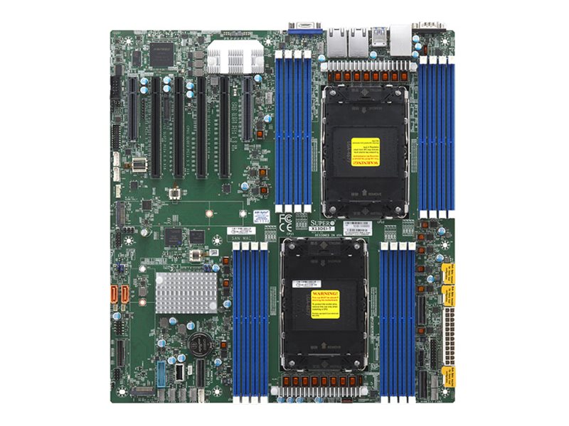Supermicro MBD-X13DEI-T, Intel, LGA 4677 (Socket E), Intel® Xeon®, DDR5-SDRAM, 4 TB, DIMM4.000 GB - DDR5 - DIMM - RAID Level: 0 - 1 - 5 - 10 - SATA 6 GB/s - SATA - Gigabit-LAN - Lan - USB 3.0 - USB 3.