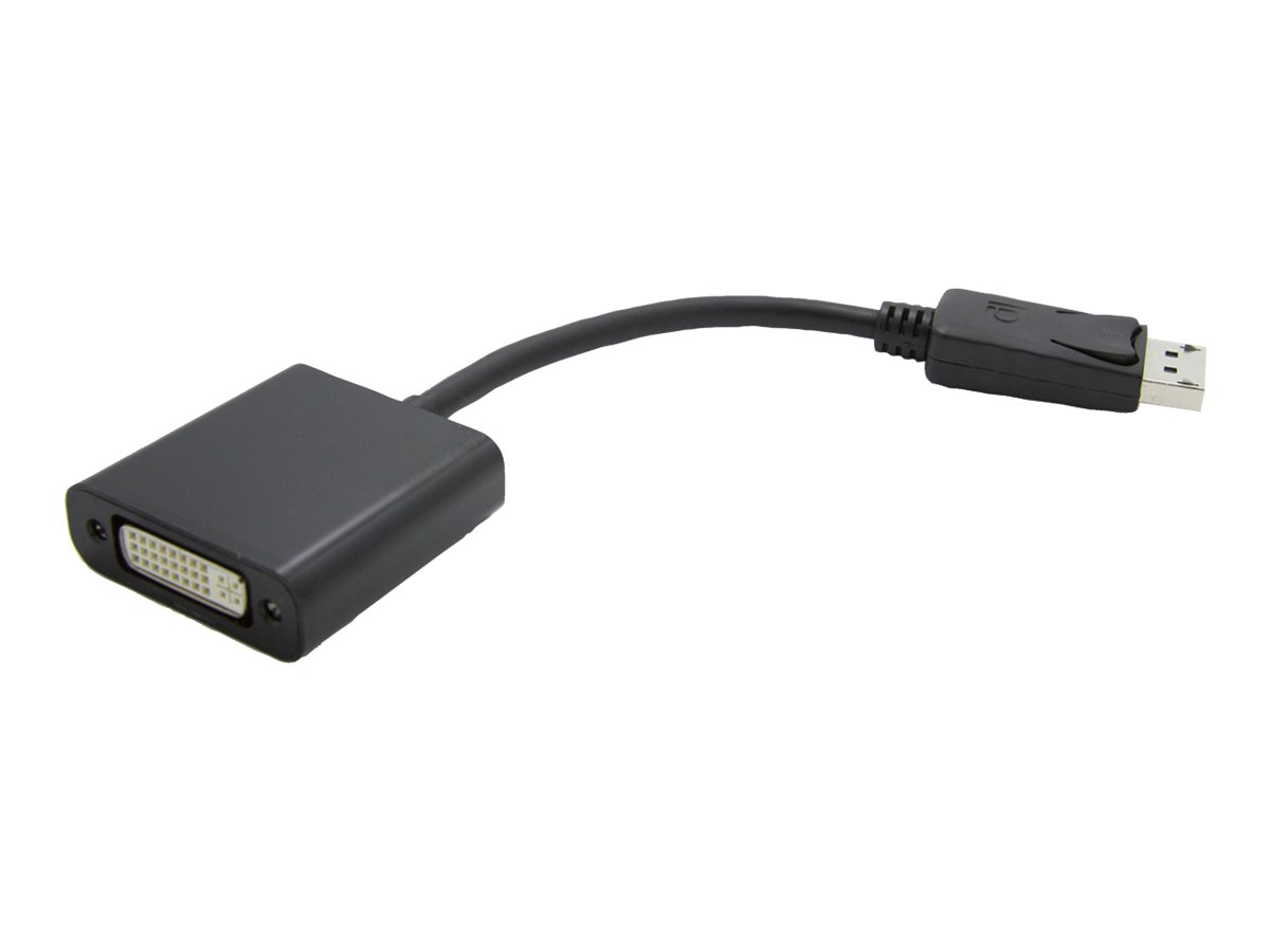 VALUE Display-Adapter - Dual Link - DisplayPort (M)zu DVI-D (W) - 15 cm - geformt - passiv - Schwarz