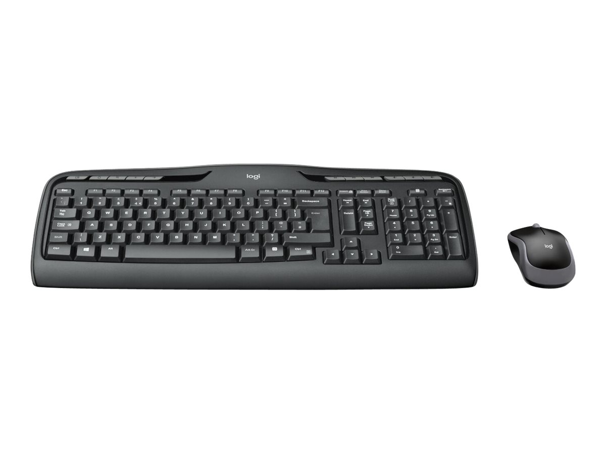 Logitech Wireless Combo MK330 - Tastatur-und-Maus-Setkabellos - 2.4 GHz - US International - Schwarz