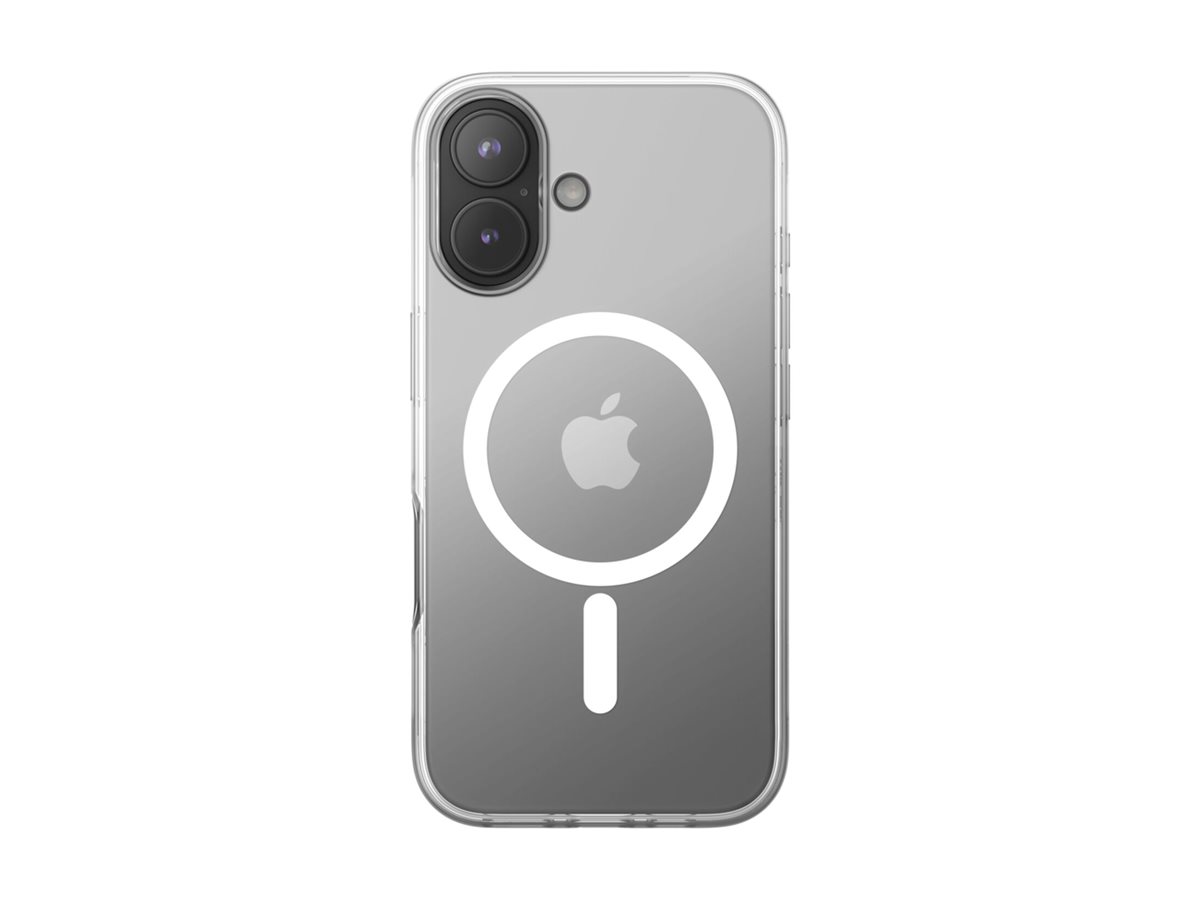 Belkin SheerForce - Hintere Abdeckung für Mobiltelefonmagnetisch - MagSafe-Kompatibilität - Kunststoff - klar - für Apple iPhone 16