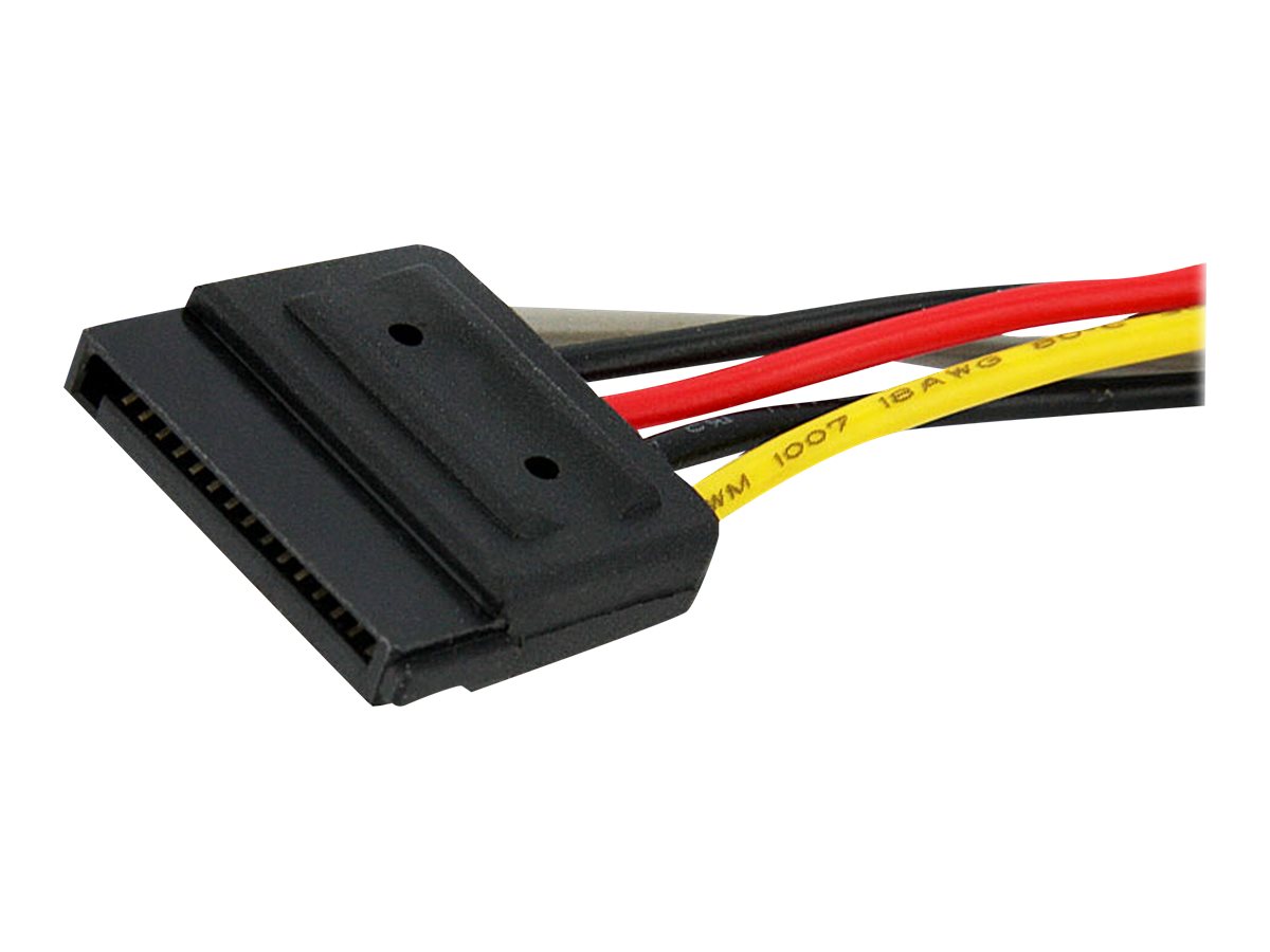 StarTech.com SATA Y-Stromkabel Power Cable Splitter S-ATA Powerkabel (15pin)Verteilerkabel - 1 x SATA Power (Stecker) 2 x SATA (Buchse) - Netz-Splitter - SATA-Stromstecker (M) zu SATA-Stromstecker (W)