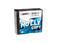 EMTEC 10 x DVD+R - 4.7 GB (120 Min.) 16x - Silber