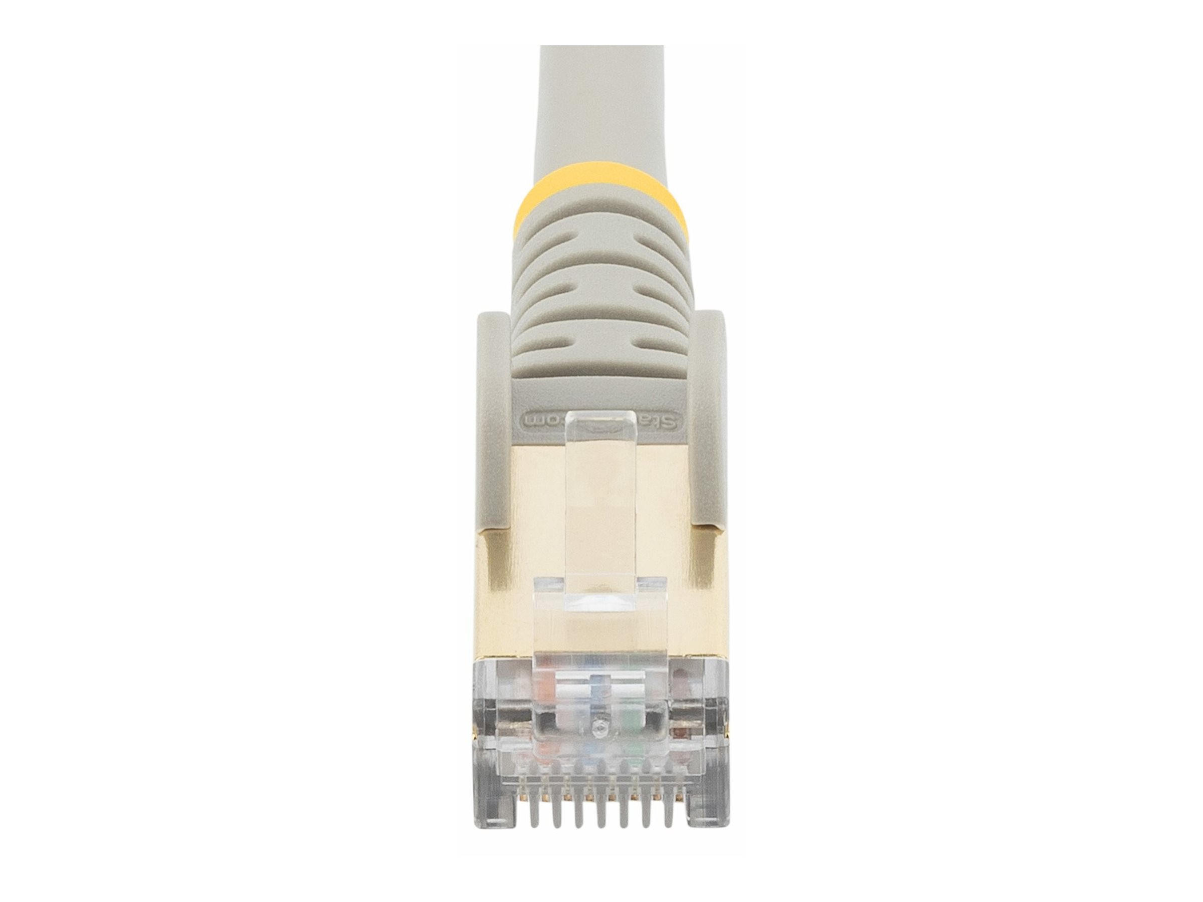 StarTech.com 7.5m CAT6A Ethernet Cable, 10 Gigabit Shielded Snagless RJ45 100W PoE Patch Cord, CAT 6A 10GbE STP Network Cable w/Strain Relief, Grey, UL Certified Wiring/TIA - Category 6A - 26AWG (6ASP