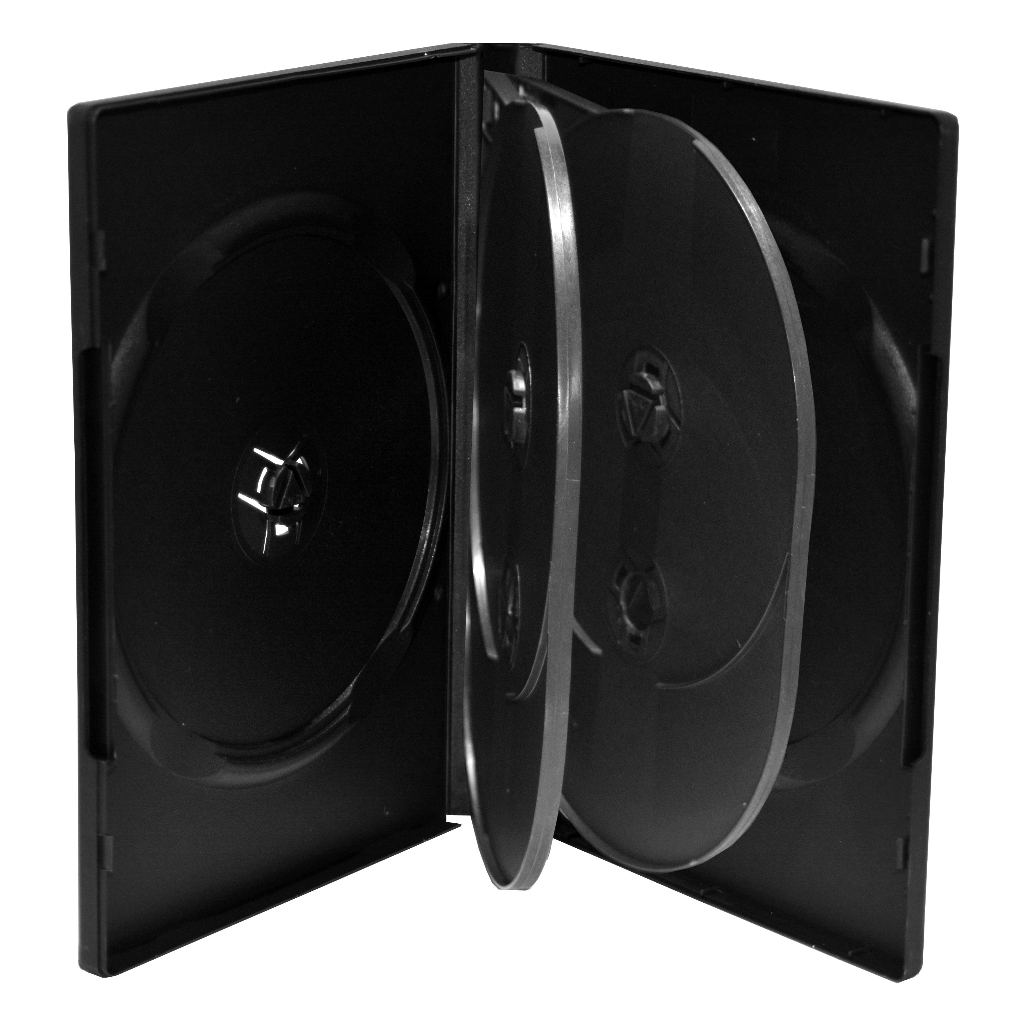 MEDIARANGE DVD Case - Medien-Aufbewahrungsbox - Kapazität: 5 DVD - Schwarz (Packung mit 5)5er-Pack DVD-Hüllen für 5 Discs - schwarz