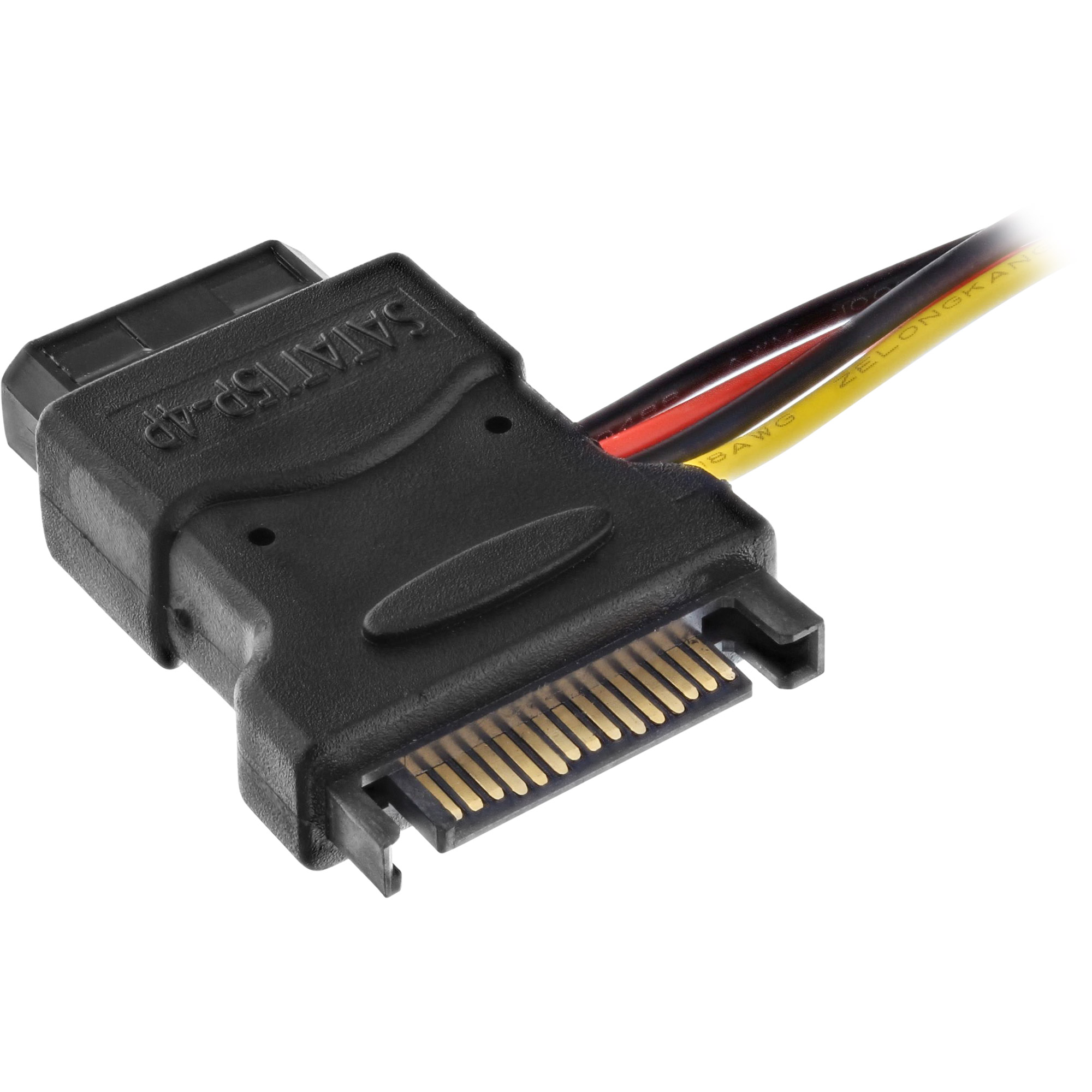 InLine SATA Stromadapterkabel - SATA Buchse an 3x 13,34cm (5,25") Stecker - 0,15m15 cm - verseilt