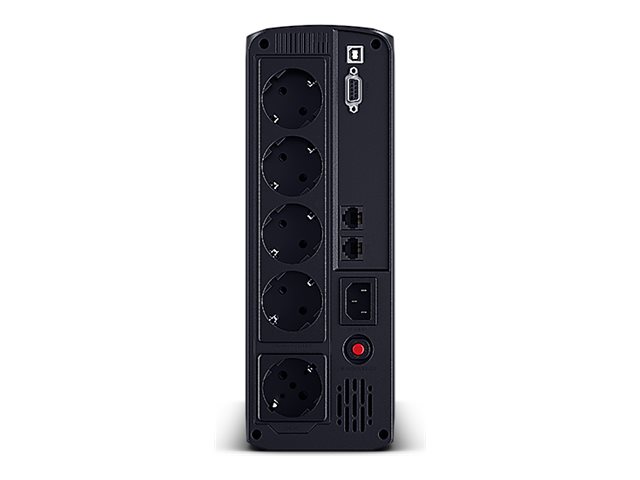 CyberPower Systems CyberPower Value Pro VP1200ELCD - USV - Wechselstrom230 V - 720 Watt - 1200 VA - 1-phasig - 7.2 Ah - RS-232 - USB - Ausgangsanschlüsse: 4 - Schwarz