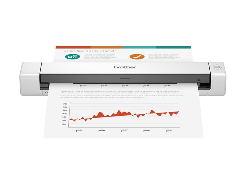 Brother DSmobile DS-640 - Einzelblatt-Scanner215.9 x 1828.8 mm - 600 dpi x 600 dpi - USB 3.0