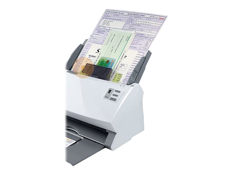 Plustek SmartOffice PS456U Plus - Dokumentenscanner - Dual-CIS - Duplex - 216 x 5080 mm - 600 dpi x 600 dpi - bis zu 80 Seiten/Min. (einfarbig)/ bis zu 45 Seiten/Min. (Farbe) - automatischer Dokumente