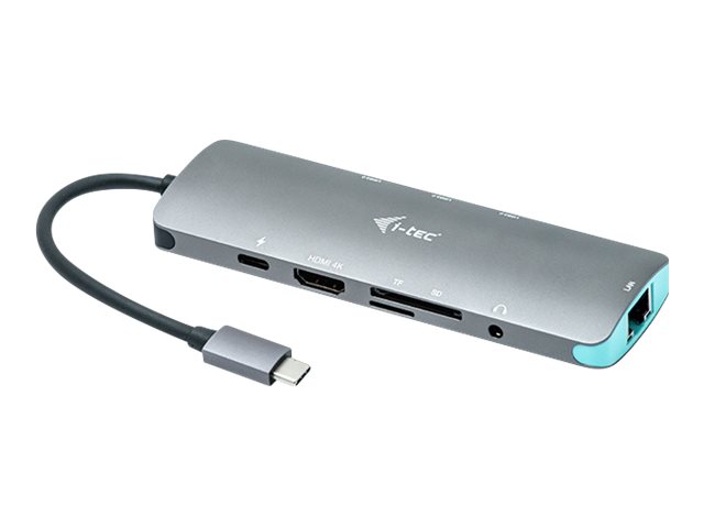 i-tec USB-C Metal Nano Docking Station 4K HDMILAN + Power Delivery - Dockingstation - USB-C 3.1 - HDMI - 1GbE