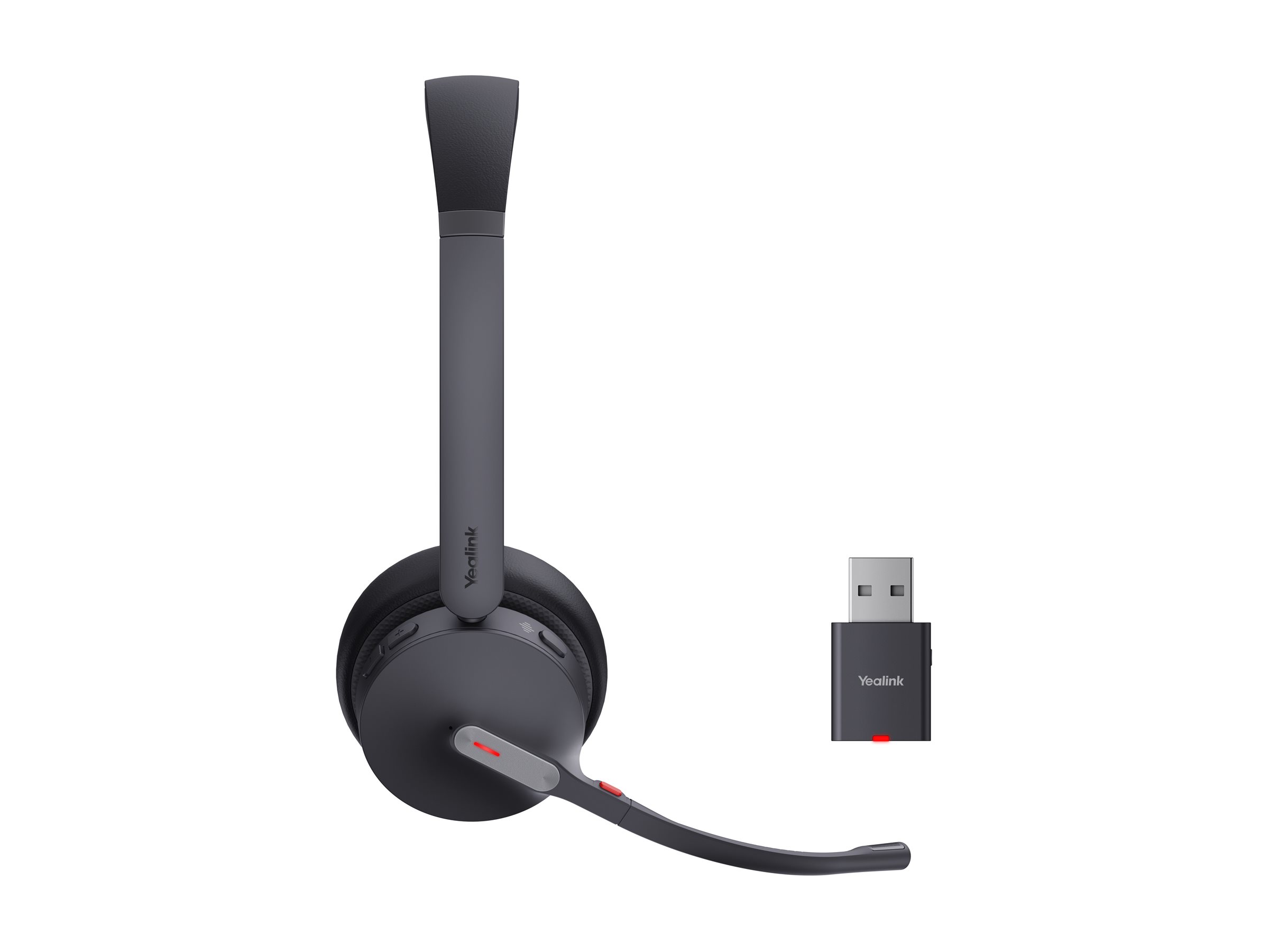 Yealink WH64 Hybrid Dual UC, Kabellos, 20 - 20000 Hz, Büro/Callcenter, 331 g, Kopfhörer, SchwarzMono - Rausch-Unterdrückung - Kabellos - Bluetooth - 331 g