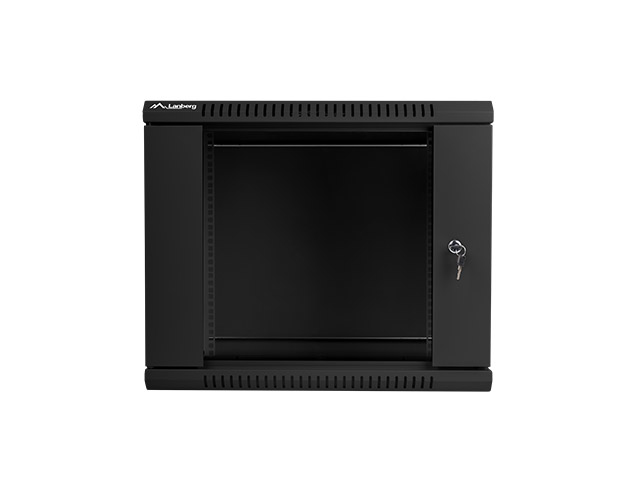 Lanberg Schrank Netzwerkschrank - geeignet für Wandmontage - Schwarz, RAL 9004 - 9U - 48.3 cm (19")9 HE
