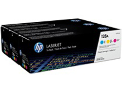 HP 128A - 3er-Pack - Gelb, Cyan, Magenta - original - LaserJet - Tonerpatrone (CF371AM)für Color LaserJet Pro CP1525n - CP1525nw; LaserJet Pro CM1415fn - CM1415fnw