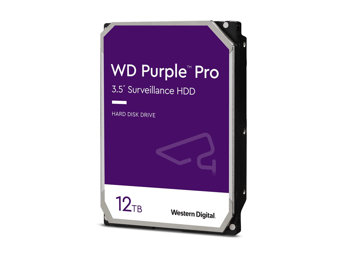 WD Purple Pro WD122PURP - Festplatte - 12 TB - intern - 3.5" (8.9 cm)SATA 6Gb/s - 7200 rpm - Puffer: 512 MB