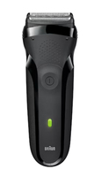 Braun Series 3 300S, Folienschaber, Schwarz, 2 SensoFoil, Tasten, Batterie, Integrierte BatterieBraun