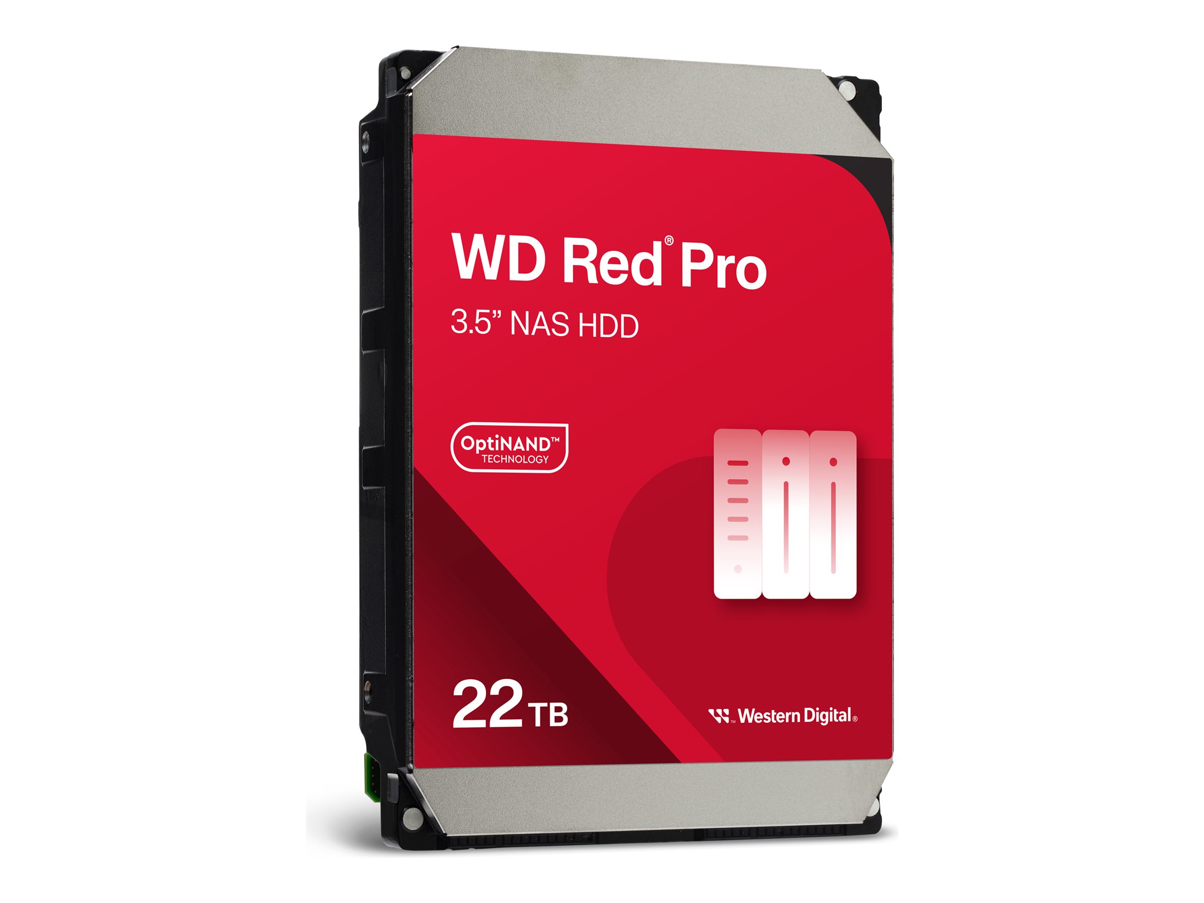 WD Red Pro WD221KFGX - Festplatte - 22 TB - intern - 3.5" (8.9 cm)SATA 6Gb/s - 7200 rpm - Puffer: 512 MB