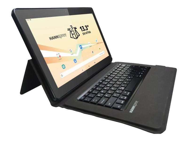 Hanns.G Hannspree - Tastatur und Foliohülle (Hülle) - with easy access kick stand