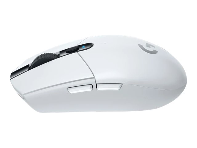Logitech G G305 - Maus - optisch - 6 Tasten - kabellos - 2.4 GHz - kabelloser Empfänger (USB)weiß