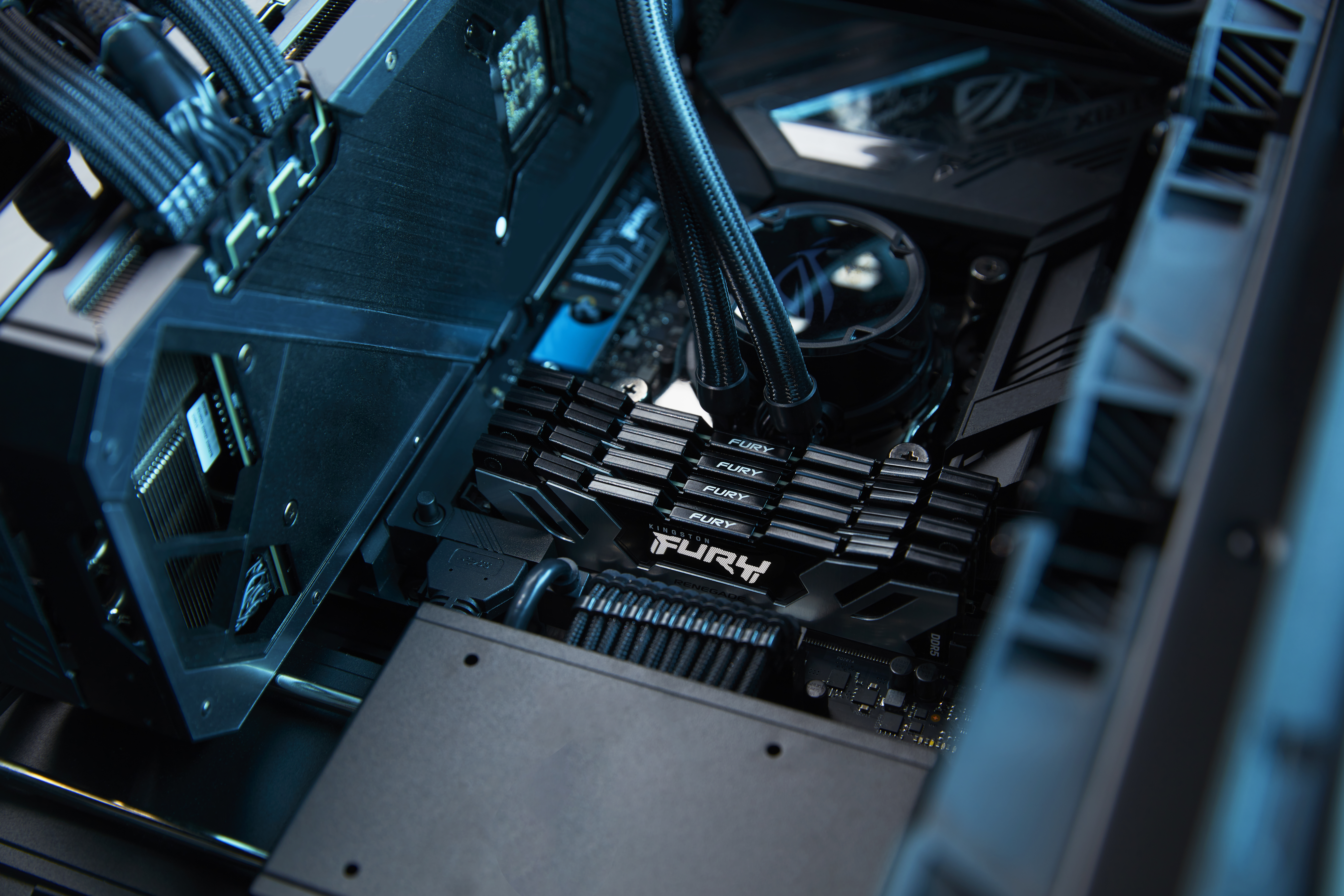Kingston FURY Renegade Silver - DDR5 - Kit -32 GB: 2 x 16 GB - DIMM 288-PIN - 6400 MT/s / PC5-51200 - CL32 - 1.4 V - ungepuffert - on-die ECC