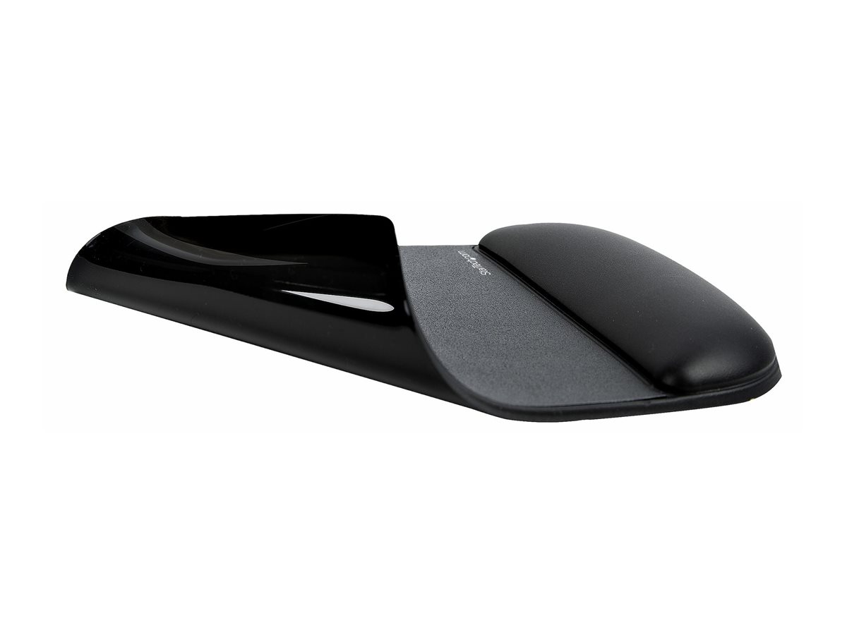 StarTech.com Ergonomisches Mauspad mit Gelkissen, 17x18x2cm, Gepolstertes Gel Mauspad für ergonomischer Arbeitsplatz mit Handgelenkauflage und rutschfeste PU-Basis unterlage (B-ERGO-MOUSE-PAD)Mauspad