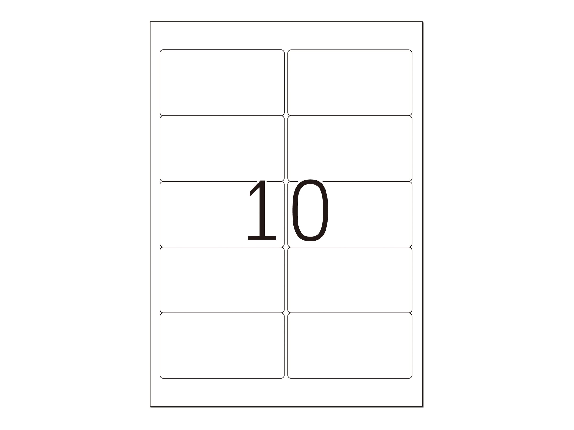 HERMA Selbstklebend - durchsichtig - 50.8 x96 mm 250 Etikett(en) (25 Bogen x 10 Folienetiketten