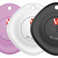 Verbatim My Finder - Anti-Verlust Bluetooth-Tag für Handy, Tablet - Schwarz, weiß, lila (Packung mit 3)Zubehör Mobiltelefone