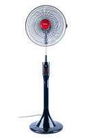 Tornado Standventilator 16 Zoll mit äusserst stabilem Standfuß.Geräuschpegel von nur 46 dB bei voller Leistung, Haushalts-Lamellenlüfter, Schwarz, Flur, 46 dB, 1175 RPM, 40,6 cm