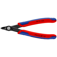 KNIPEX 78 31 125, Diagonale Zange, 1,25 cm, 9 mm, 7,5 mm, 0,2 mm, 60 HRCElectronic Super Knips DIN ISO 9654